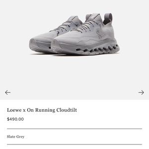 Description
Loewe x On collaboration "Cloudtilt" runner sneakers in knit